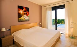 Dormitorio de chalet de vacaciones