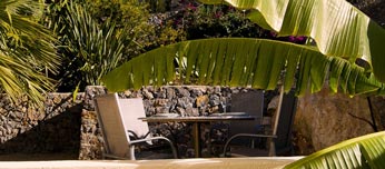 Muebles de jardín de chalet de alquiler