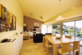 Salón de chalet de vacaciones