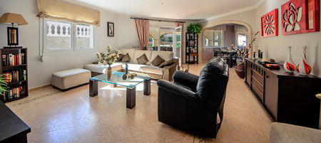 Salón de villa Cap Blanc