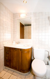 Cuarto de baño de villa de alquiler en la Costa Blanca