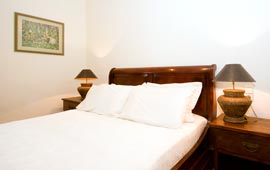 Dormitorio villa de vacaciones en la costa