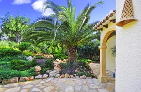 jardín de villa de alquiler "Hermosa"