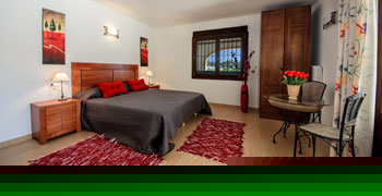 Dormitorio villa de alquiler cercad e la playa