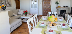 salón de villa de alquiler en España