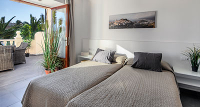 Dormitorio del piso inferior.